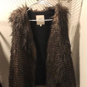 Faux fur vest